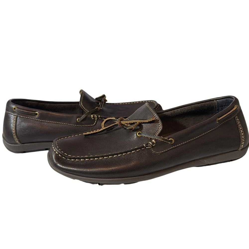 Crown & Ivy Size 11M Brown Leather Moccasins - Picture 5 of 9